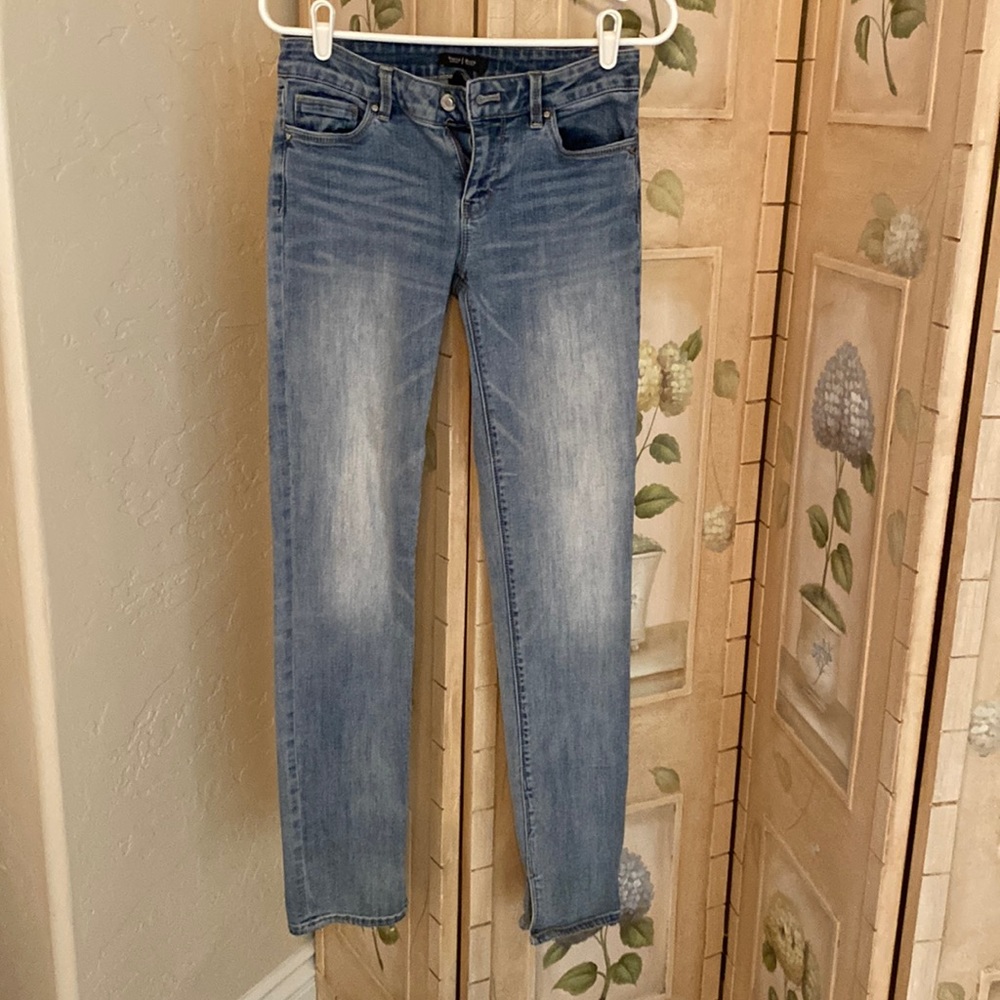 White House Black Market.  Slim bootcut jeans.